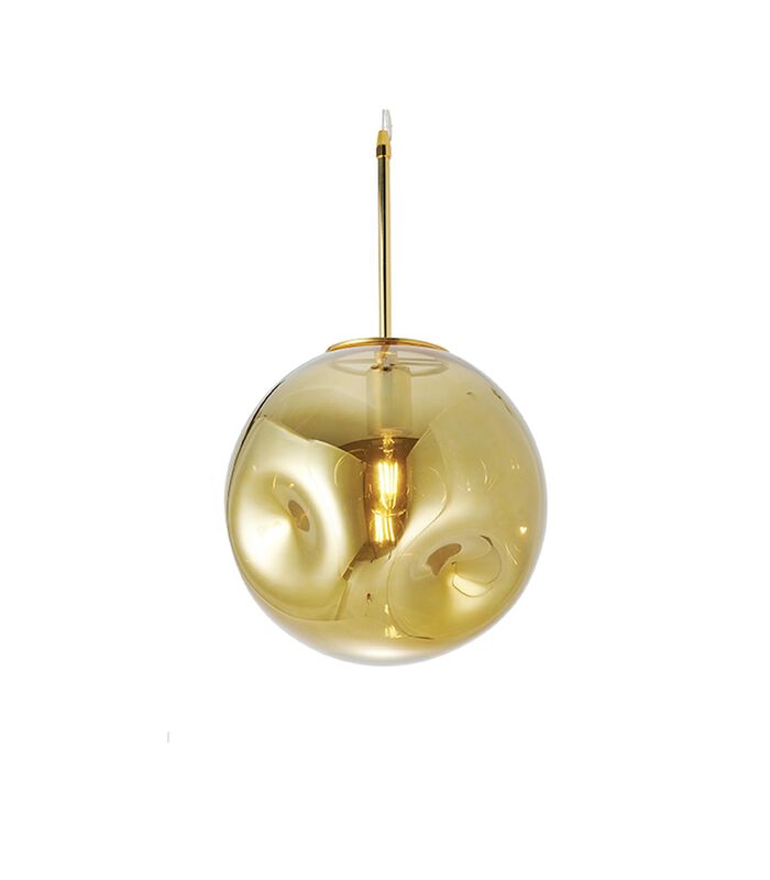 Hanglamp Blown Glass - Rond Messing - Ø30cm image number 0