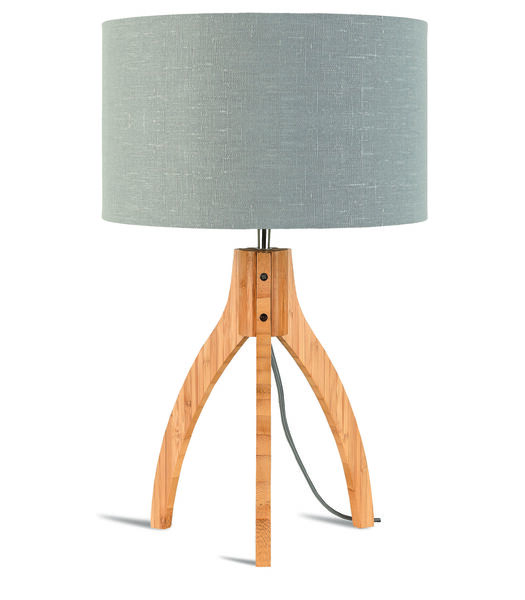 Lampe de table Annapurna - Gris Clair/Bambou - Ø36cm