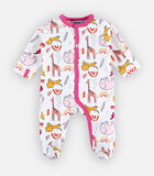 Jersey pyjama met dierenprint, lichtroos image number 2