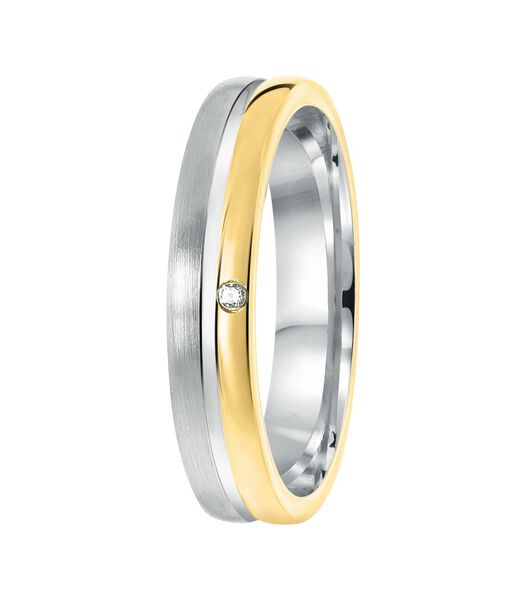Ring 'Pamplona' Zilver - zilverkleurig-goudkleurig