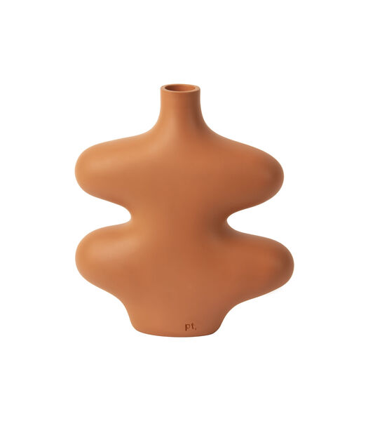 Vase déco Organic Curves - Orange - 18x16x21,3cm