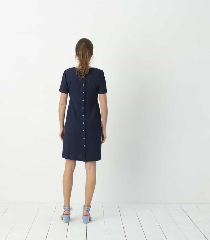 Jolein Navy Knit robe image number 3