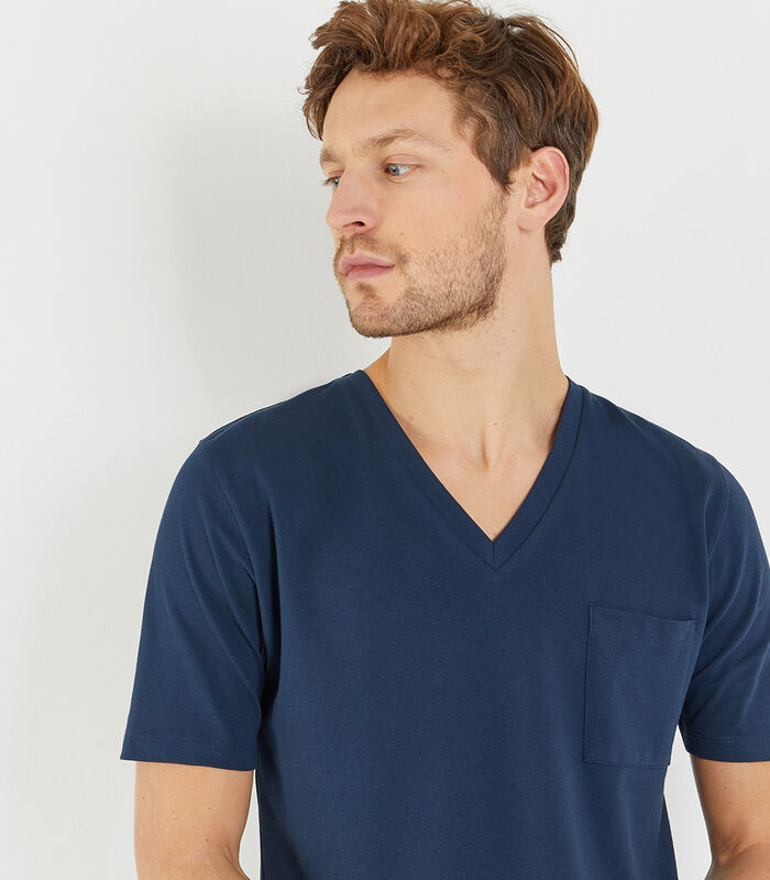T-shirt manches courtes en coton élasthanne, Hugo image number 1