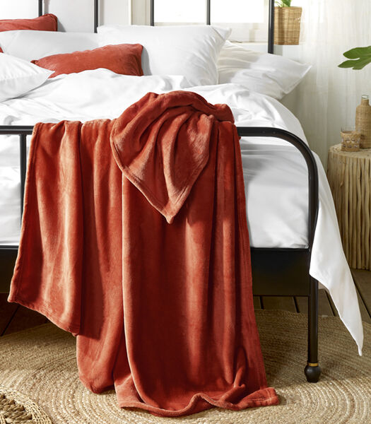 Fleece deken Snuggly Caramel - 150 x 200 cm - Bruin