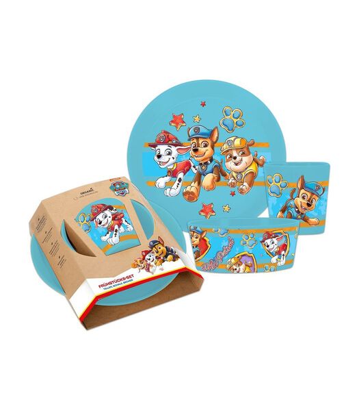 Kinderservies Connect Paw Patrol Blauw 3-Delig