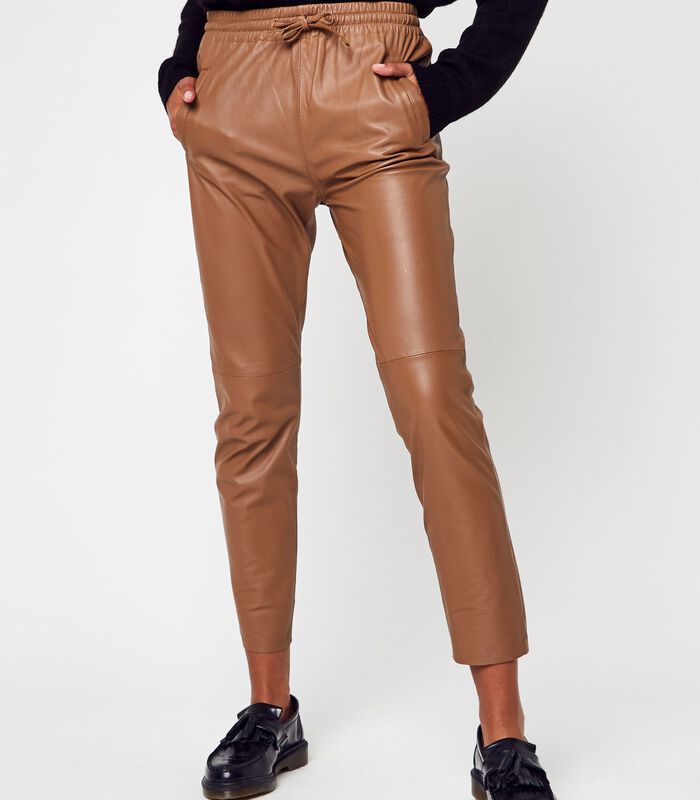 Pantalons en cuir Marron image number 0
