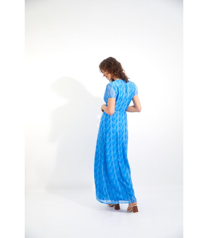 Malice jurk van 100% bedrukte zijde-viscose AGUAS CALIENTES image number 2