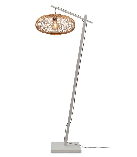 Vloerlamp Cango - Bamboe Wit/Naturel - 62x40x150cm