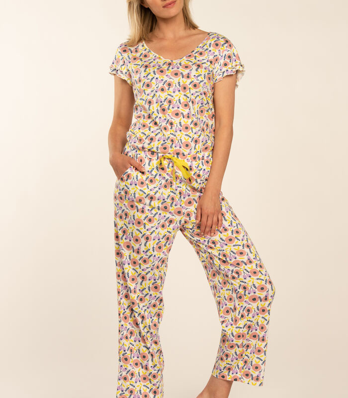 Pyjama korte mouwen corsaire broek FABBY image number 1