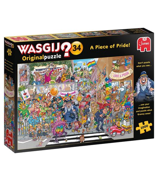 puzzel Wasgij Original 34 INT - Een stukje Pride! - 1000 stukjes