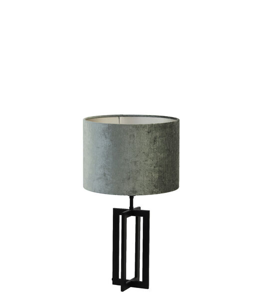 Lampe de table Mace/Gemstone - Noir/Anthracite - Ø30x56cm