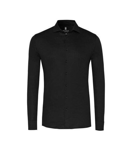 Essential Overhemd Hai Jersey Zwart