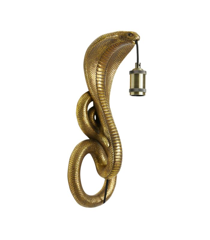 Wandlamp Snake - Antiek Brons - 18.5x18x52cm image number 0