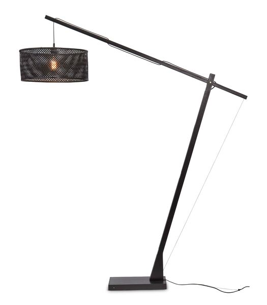 Vloerlamp Java - Bamboe Zwart - 175x50x207cm