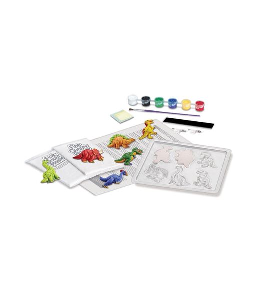 Crea Crafts Set Plaster casting and painting - Glow dinosaurs (en anglais)