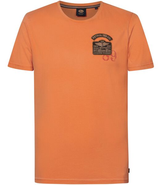 T-Shirt Petrol Palmetto Orange