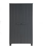 Armoire - Pin - Anthracite - 202x111x55  - Dennis image number 0
