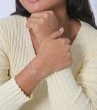 Armband Dames Klaverblad Uitgesneden Symbool In 925 Sterling Zilver image number 3