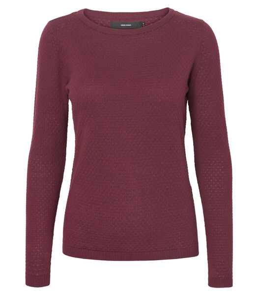 Pullover col o femme Care Structure