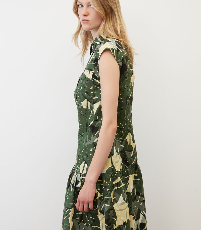 Mouwloze jurk met print all-over image number 3