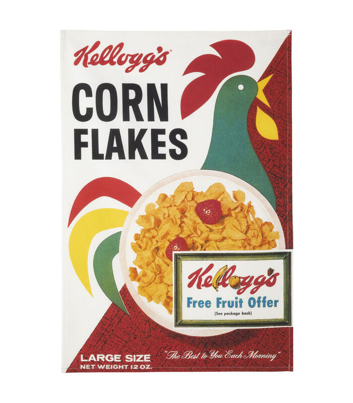 Torchon imprimé en coton, Corn Flakes Coq KELLOGG'S image number 0