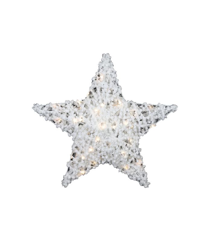 Étoile de Noël  Blanche Maisie A - avec minuterie LED - Grande image number 0