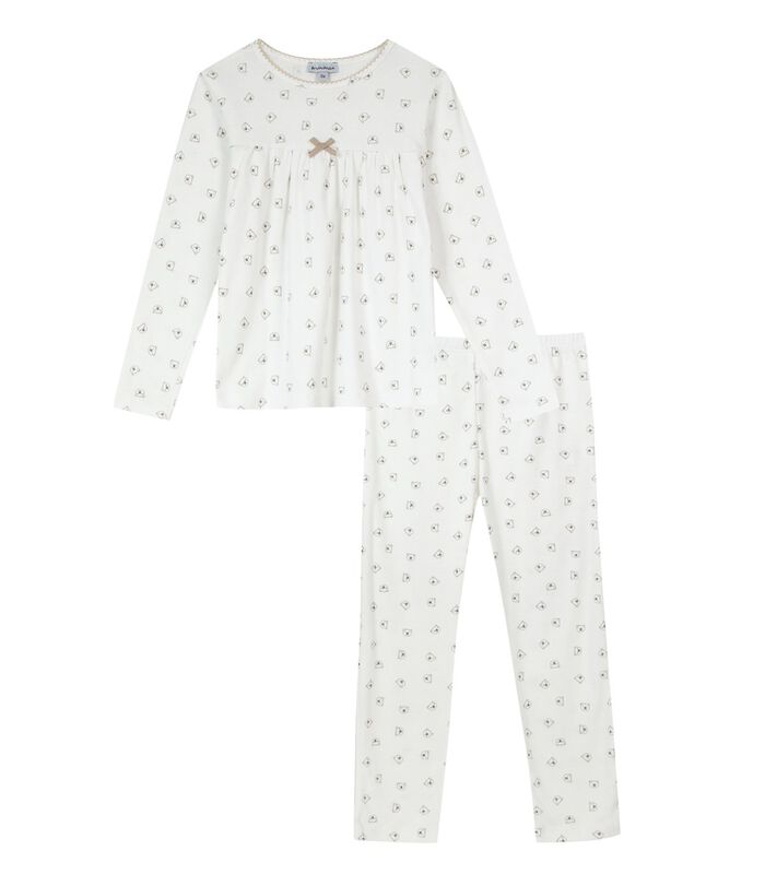 Oeko-Tex lange pyjama met kattenprint image number 0