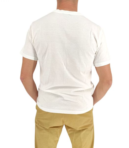 T-shirt Charlie Brown Baseball Garment Dyed Homme Panna