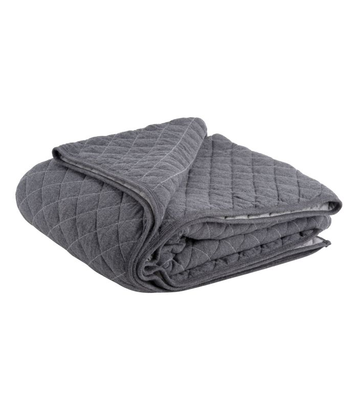 Couverture Diamonds Quilted - Gris - 170x130cm image number 3