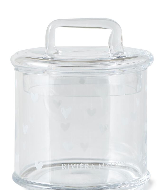 Voorraadpotten Glas Met Deksel - Lovely Heart Storage Jar - Transparant - 1 Stuks image number 2