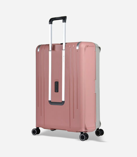 Vertica Grote Koffer 4 Wielen Grijs/Roze