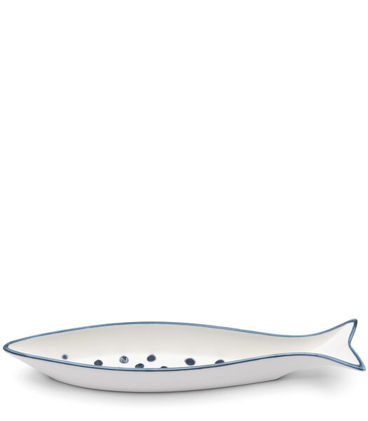 Obidos Fish - Plat de service blanc  porcelaine en forme de poisson