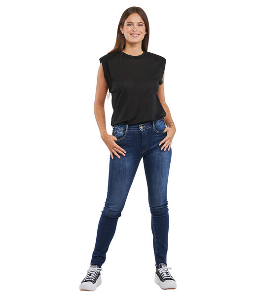 Jeans push-up slim hoge taille PULP, lengte 34