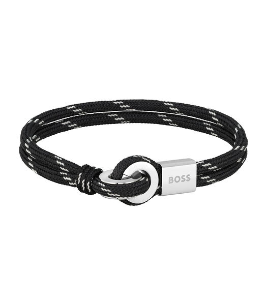Bracelet nylon noir et blanc 1580469M