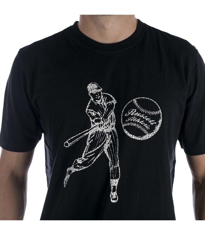 Russell Atletische Eagle Zwarte T-Shirt image number 4