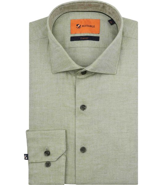 Suitable Overhemd Widespread Flanel Groen