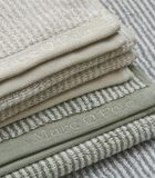 TIMELESS TONE STRIPE - Serviette - Green/Off White image number 2