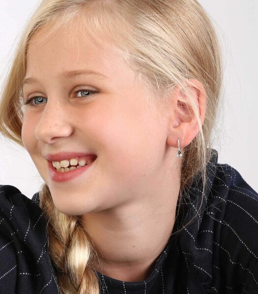 Enfants - Boucle d'oreille avec placage - Zircone