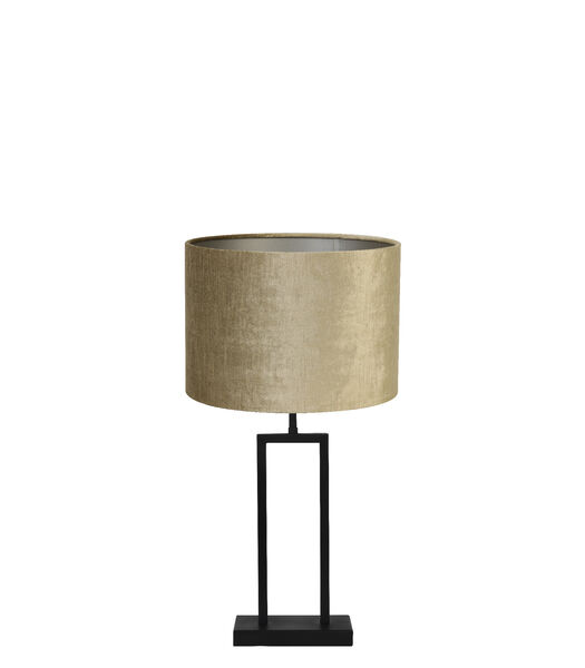 Tafellamp Shiva/Gemstone - Zwart/Brons - Ø30x62cm