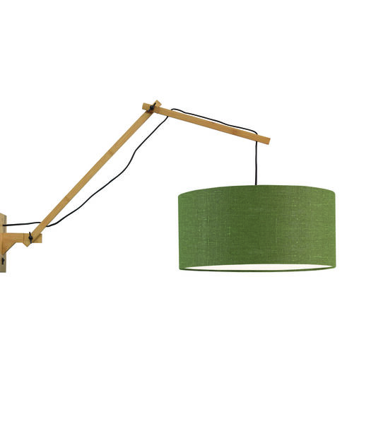 Wandlamp Andes - Bamboe/Groen - 95x47x55cm