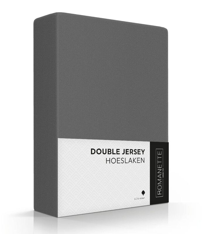 Drap-housse anthracite double jersey image number 1