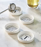 porte-sachet de thé avec texte, vaisselle - Tea Bar - Blanc - 4 pièces image number 1