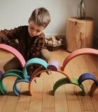 houten speelgoed regenboog groot - Meerkleurig image number 4