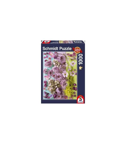Puzzle de  Fleurs de violettes - 1000 pièces - 12+.