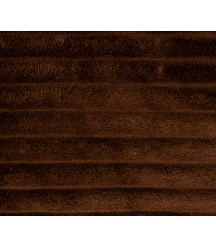 Couverture Big Ribbed - Marron chocolat - 150x150cm image number 2