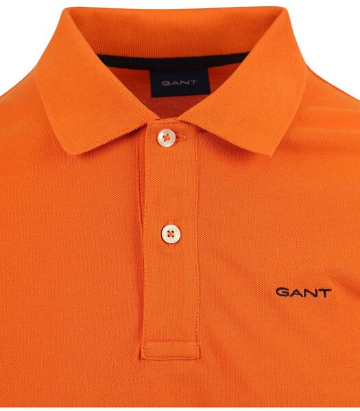 Gant Polo Piqué Rugger Oranje