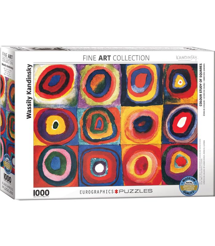 Étude de couleurs de carrés  - Wassily Kandinsky (1000) image number 0