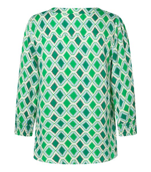 Blouse satijn all-over print