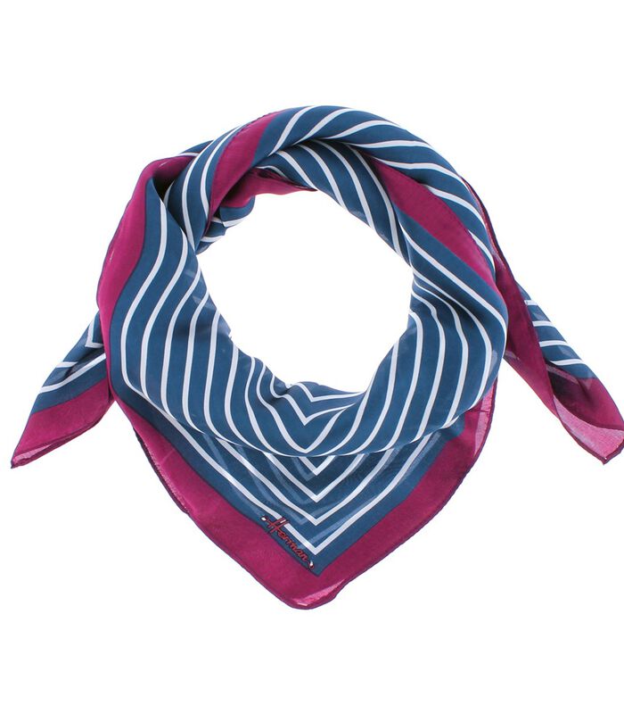 HAUSSMAN - Zijdeachtig sjaaltje met streeppatroon image number 1