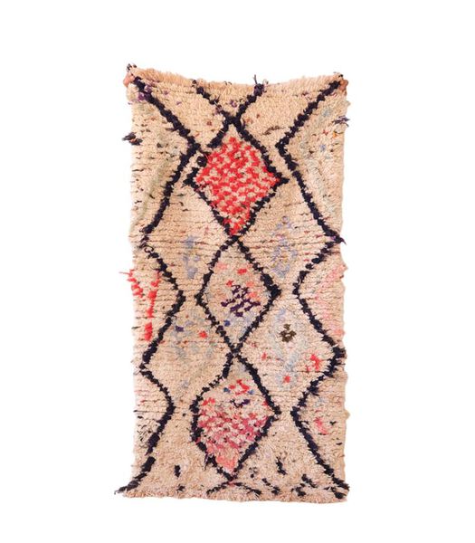 Tapis Berbere marocain pure laine 85 x 172 cm